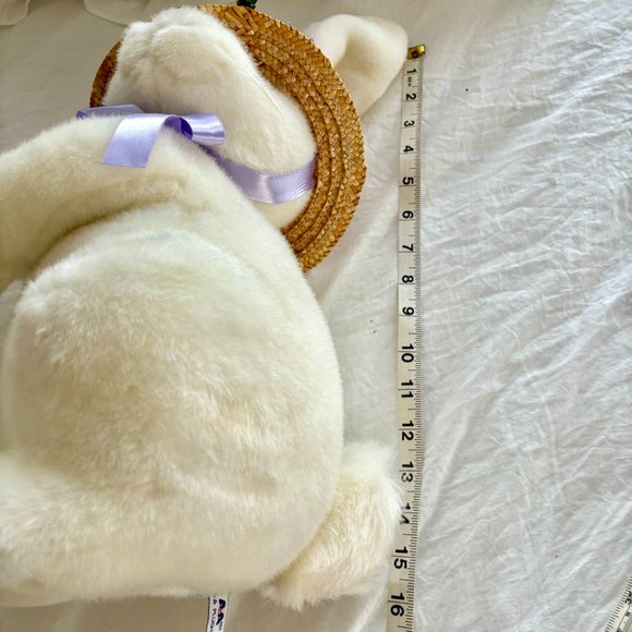 Vintage Easter A&A Bunny Rabbit Plush White Floppy Friends Stuffed Animal - Picture 8 of 8